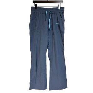 Simms Pants Women BlueGray Hiking Fishing Nylon UPF Stretch Slim Gorpcore Size M